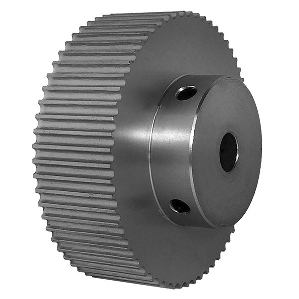 B B Manufacturing 62-3P15-6A4, Timing Pulley, Aluminum, Clear Anodized,  62-3P15-6A4